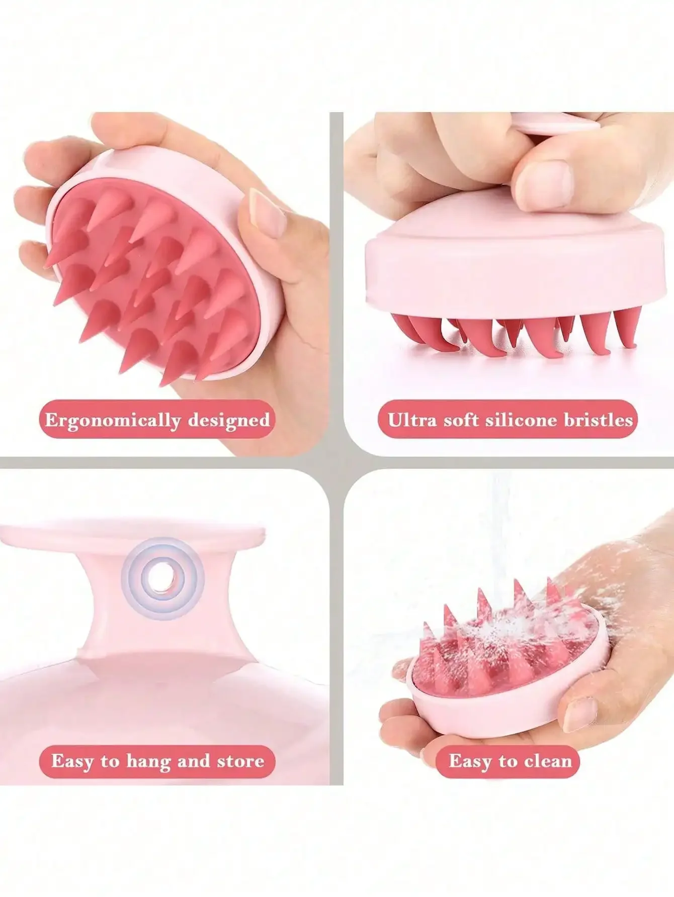 1pc Soft Silicone Scalp Massag - Hair Care Curly Hair review and price
