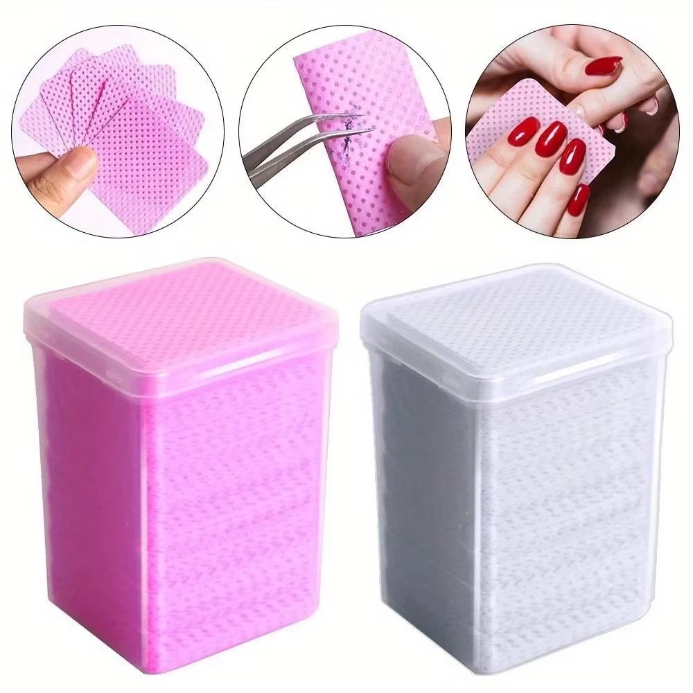 200Pcs Pink Lint-Free Nail Pol - Hair Care Gel review and price
