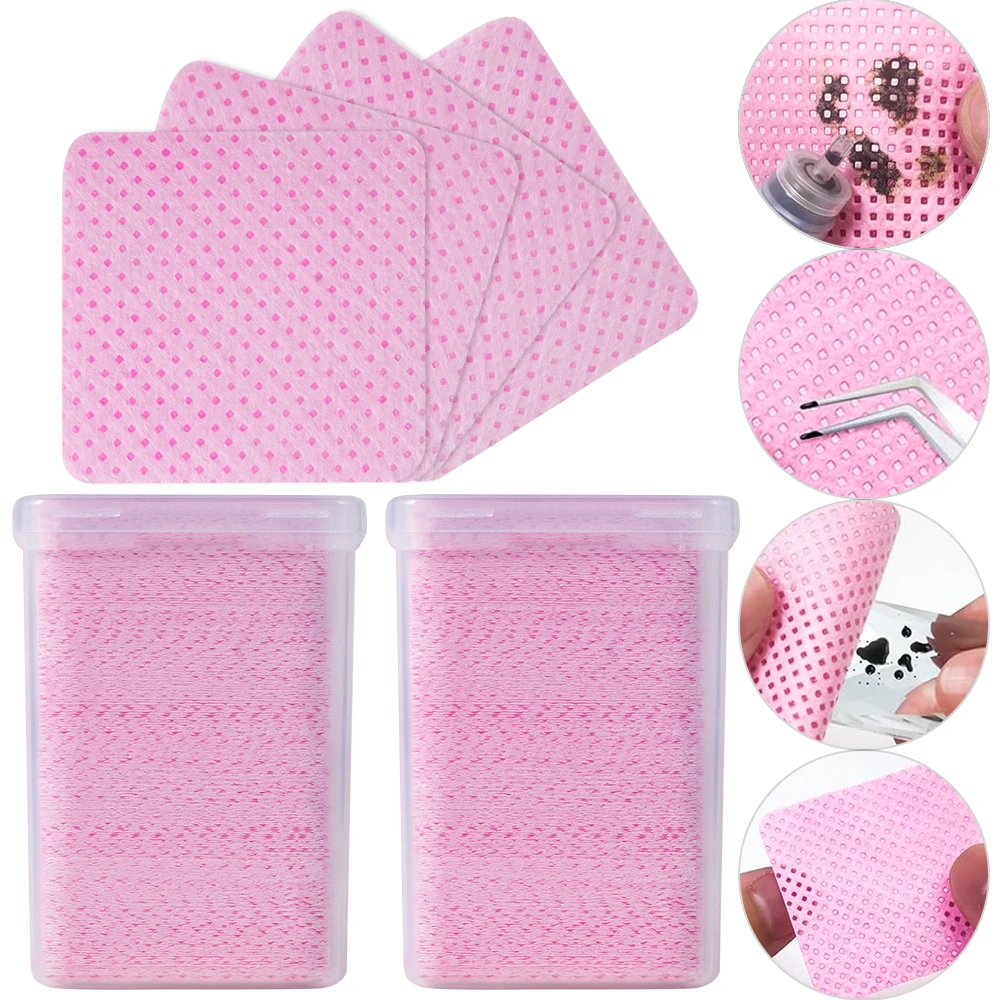 200Pcs Pink Lint-Free Nail Pol - Hair Care Gel review and price