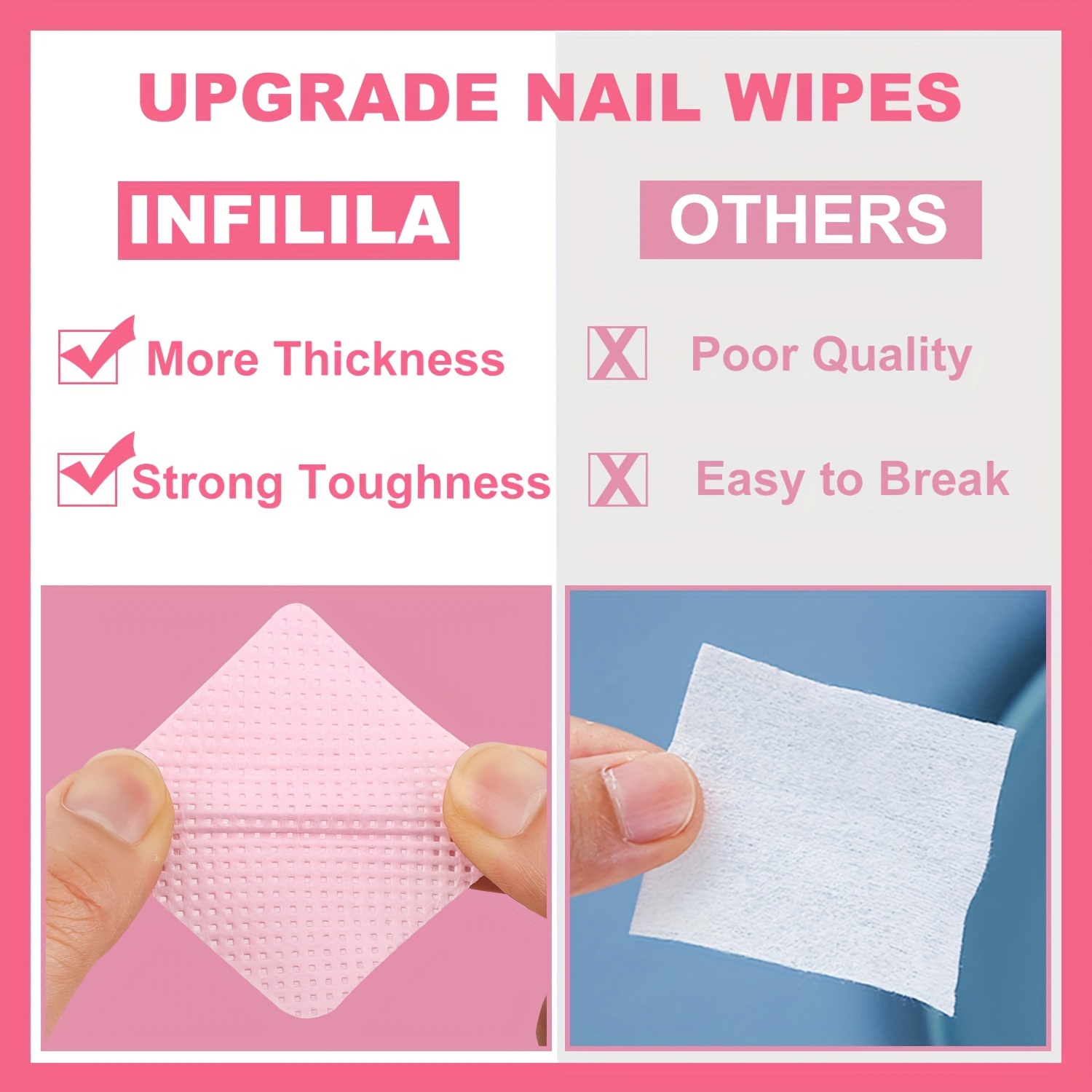 20/600pcs Lint-Free Nail Wipes - Hair Care Gel review and price