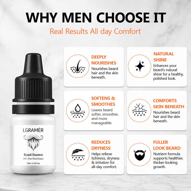 Men's Beard Growth Serum Nouri - Hair Care Natur review and price