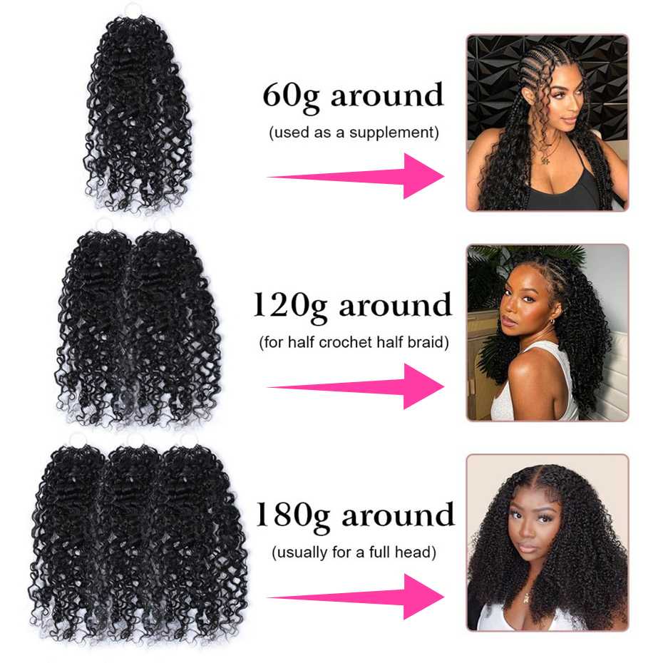 Deep Wave Feather Crochet Huma - Hair Care Curly Hair review and price