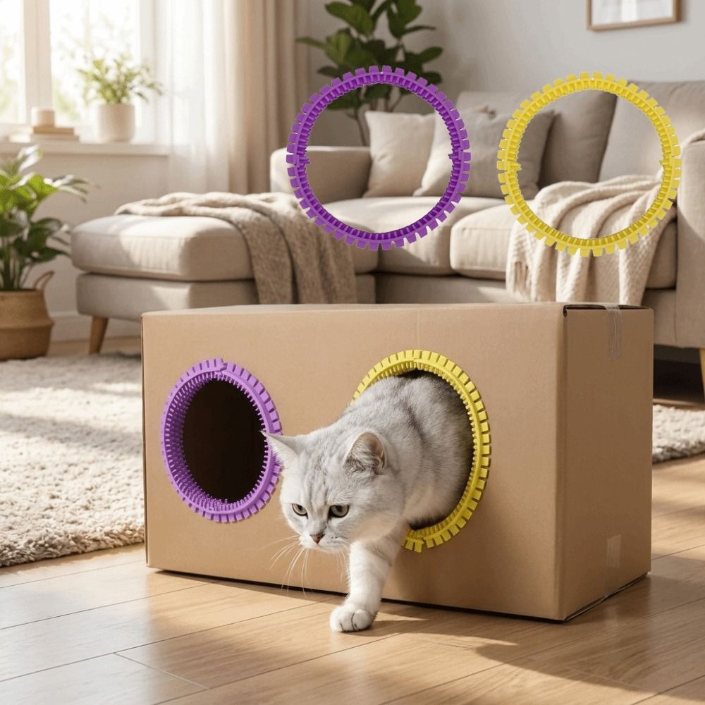 Plastic Cat Tunnel Brush Hair  - Hair Care Is Self Care review and price