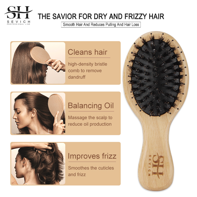 Natural Boar Bristle Hair Fluf - Hair Care Natur review and price