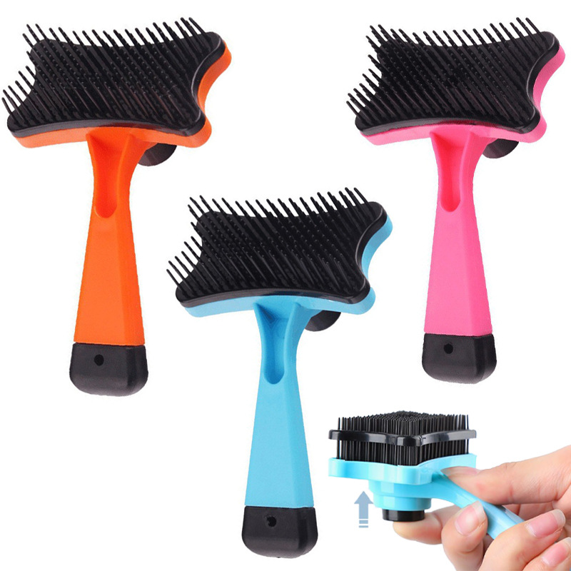 1pc Self Cleaning Pet Slicker  - Hair Care Is Self Care review and price