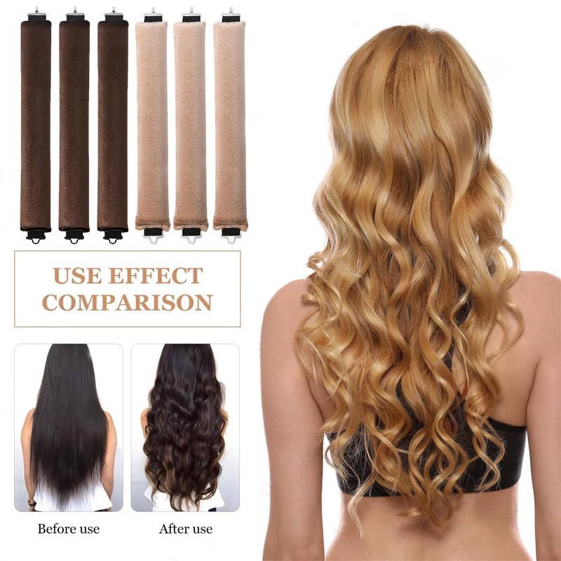 3/4pcs No Heat Hair Rollers He - Hair Care Curly Hair review and price