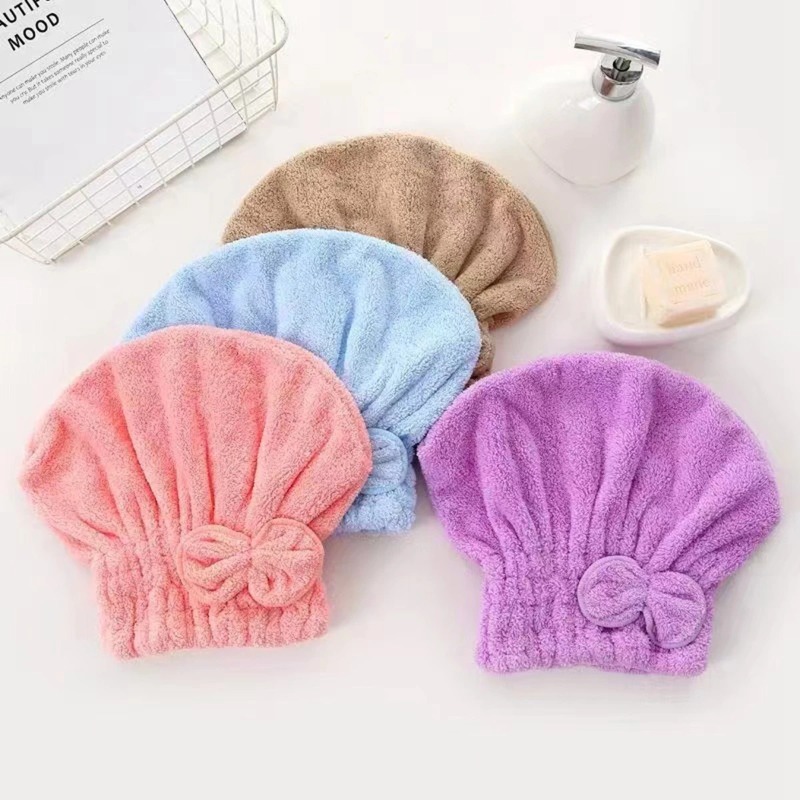 1Pc Microfiber Hair Turban wit - Hair Care Curly Hair review and price