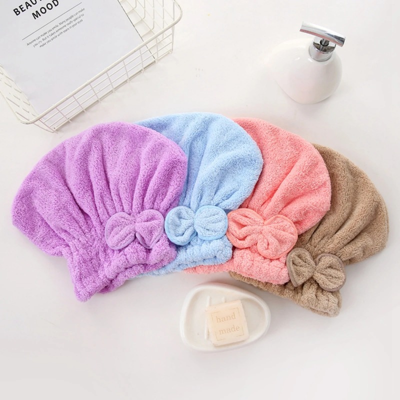 1Pc Microfiber Hair Turban wit - Hair Care Curly Hair review and price