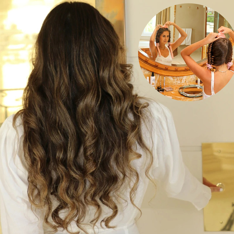 1-2Set Woman Heatless Curling  - Hair Care Curly Hair review and price