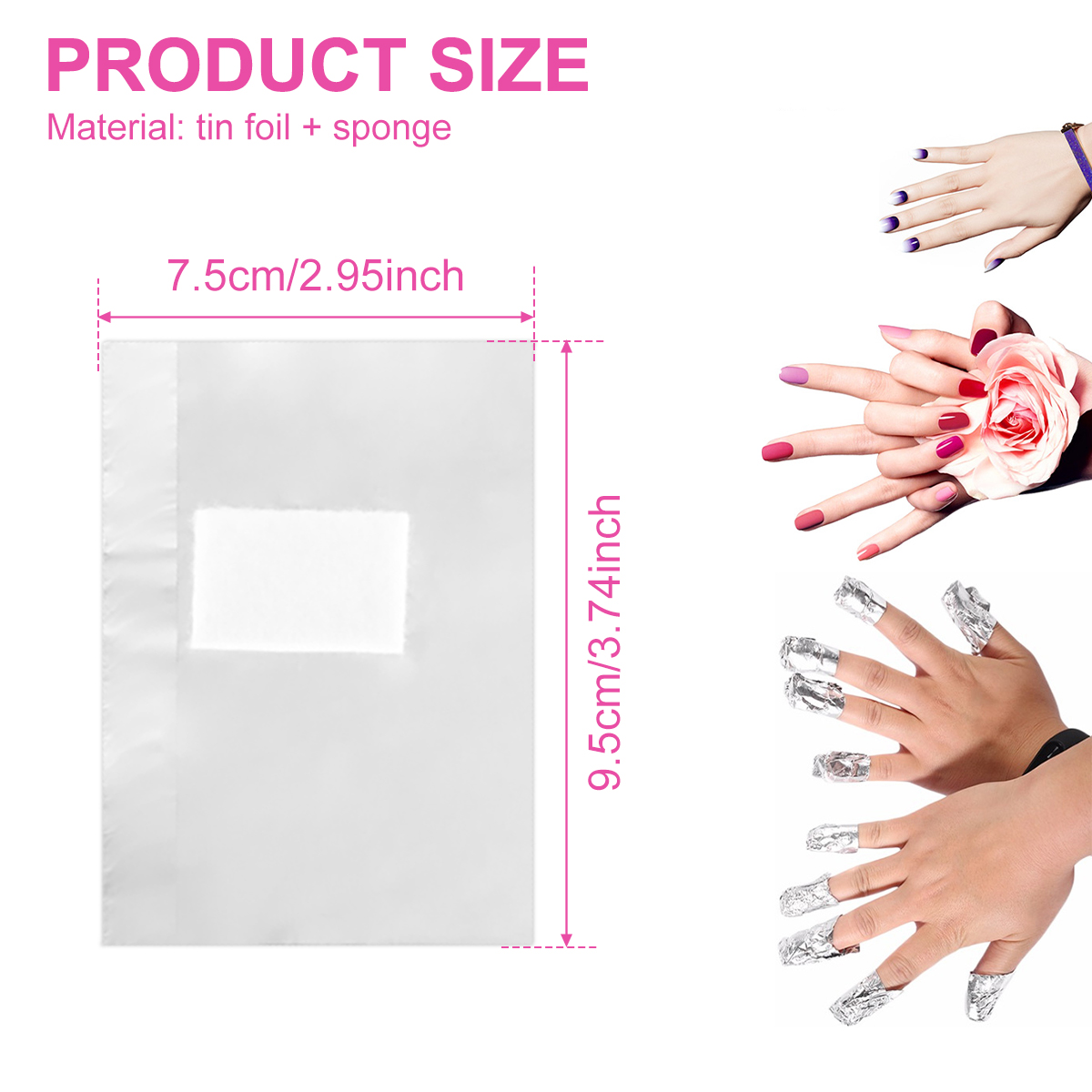 500/1000Pcs Aluminium Foil Gel - Hair Care Gel review and price